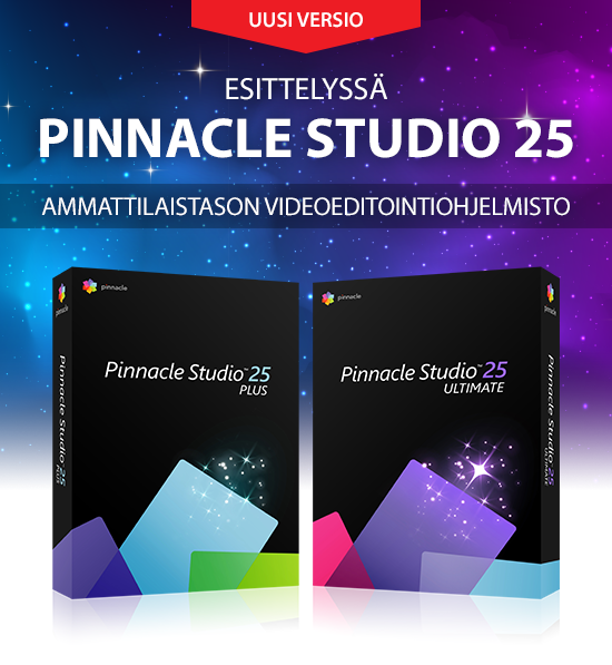 Esittelyssä Pinnacle Studio 25 – toistaiseksi kehittynein versiomme